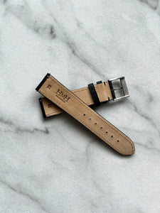 Italian Epsom Leather Strap - Black - 20mm